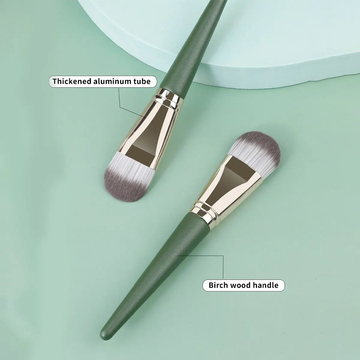 Makeup Brush Tongue Concealer Brushes Face Mask Brushes Portable Professional Foundation Brush Large Cosmetics Soft Base Make Up