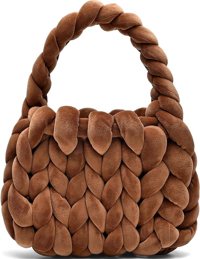 Hand Woven Crystal Velvet Bag