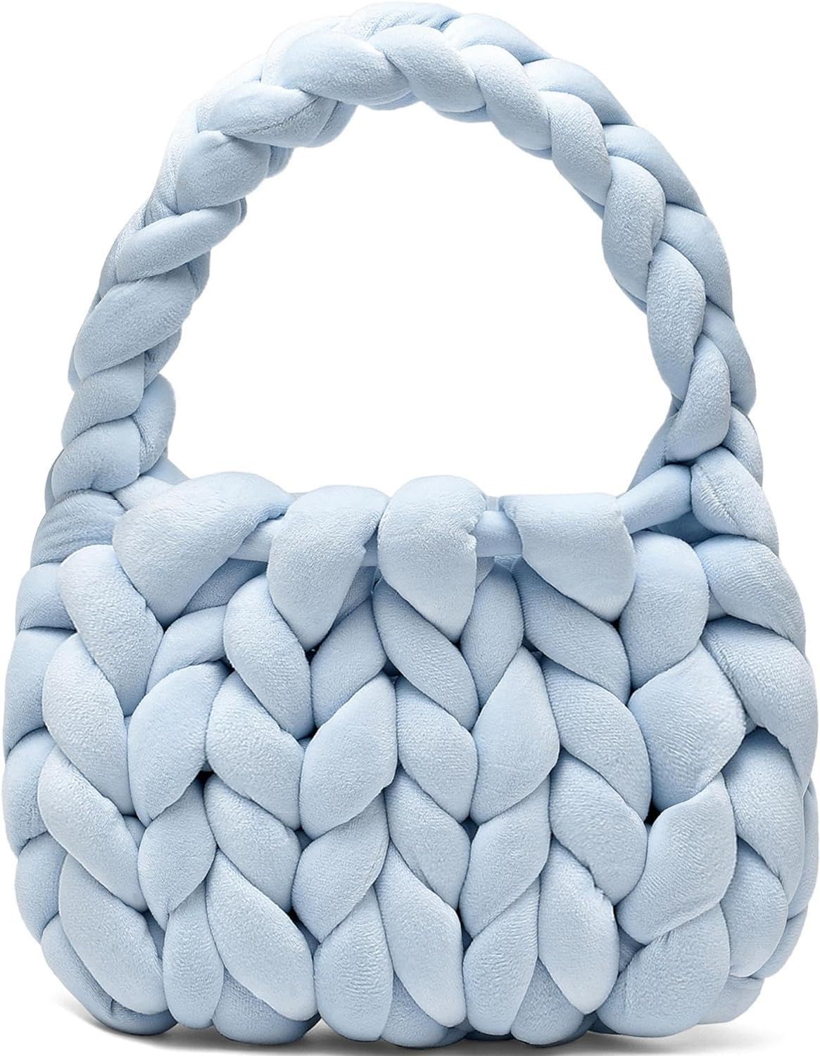 Hand Woven Crystal Velvet Bag