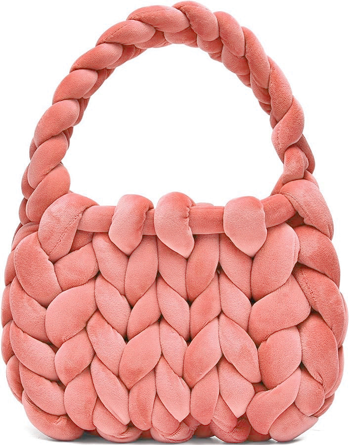 Hand Woven Crystal Velvet Bag