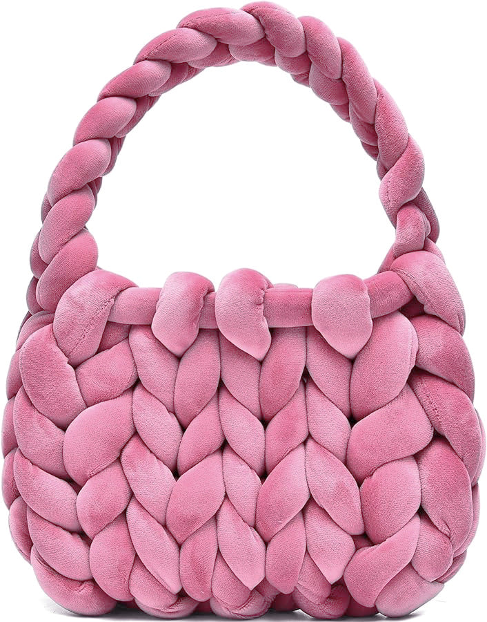 Hand Woven Crystal Velvet Bag