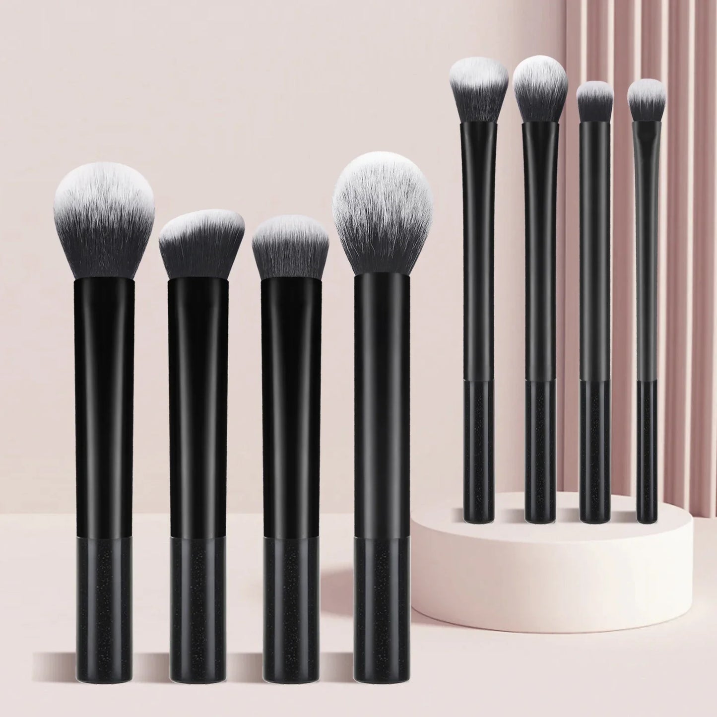 Makeup Brush Sets,8pcs Plastic Daily Portable Multifunctional Makeup Brush For Making Up Supply