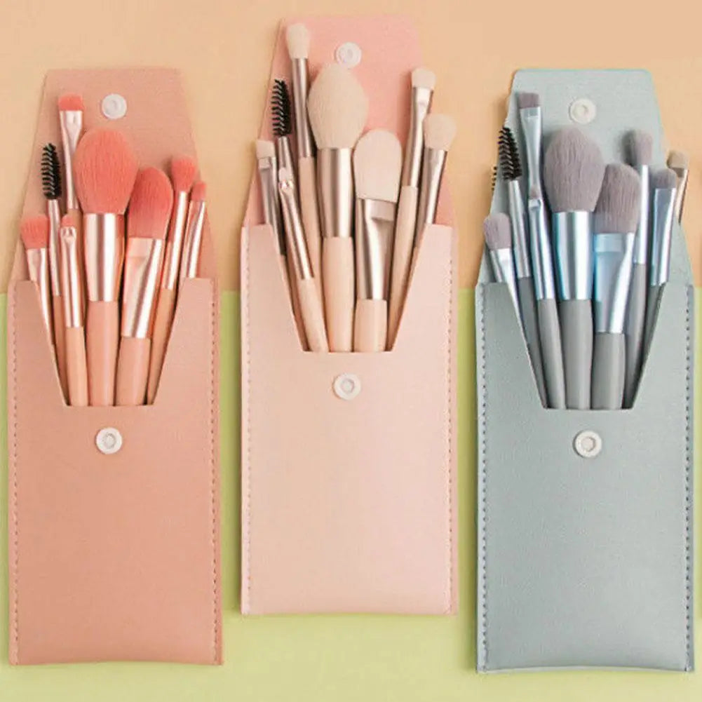 Makeup Brush 8pcs/Set Soft Makeup Concealer Brush Blush Loose Powder Brush Eye Shadow Foundation Brush Beauty Tools