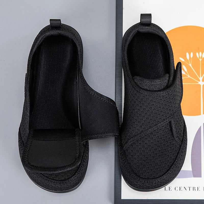 Open Shoes for Elderly Adjustable Diabetic Shoes Swollen Foot Fat Wide Hallux Valgus Bunion Orthopedics Thumb Eversion Men Women