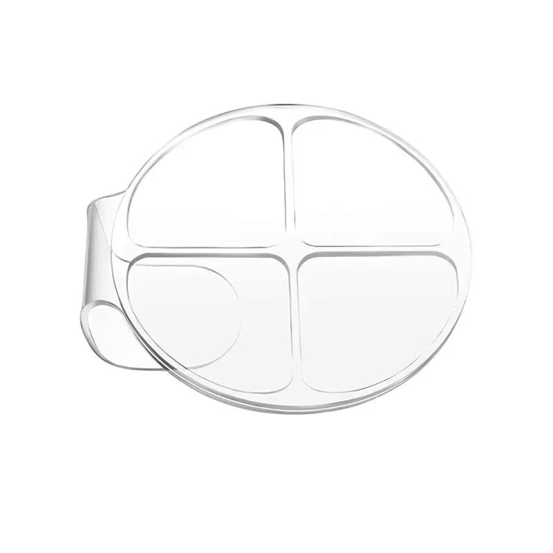 Makeup Mixing Palette, Handheld Palette Clear Acrylic Nail Art Manicure Palette Foundation Mixing Tray for Foundation