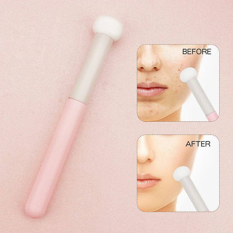 Soft Makeup Brushes Sponge Concealer Brush Lipstick Lip Powder Puff Wet Dry Use Foundation Contour Cosmetic Tools