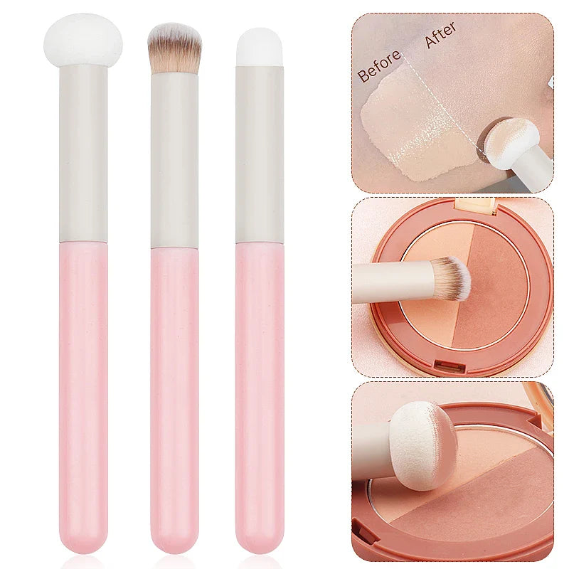 Soft Makeup Brushes Sponge Concealer Brush Lipstick Lip Powder Puff Wet Dry Use Foundation Contour Cosmetic Tools
