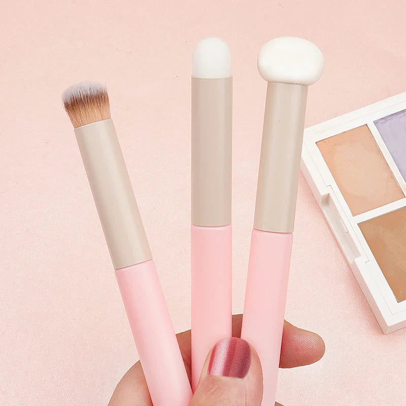 Soft Makeup Brushes Sponge Concealer Brush Lipstick Lip Powder Puff Wet Dry Use Foundation Contour Cosmetic Tools