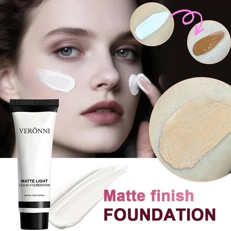 Professional White Face Foundation-Waterproof,Matte Finish,for Photography,Clown,Gothic Makeup,24H Wear,Natural Look Cosmetics