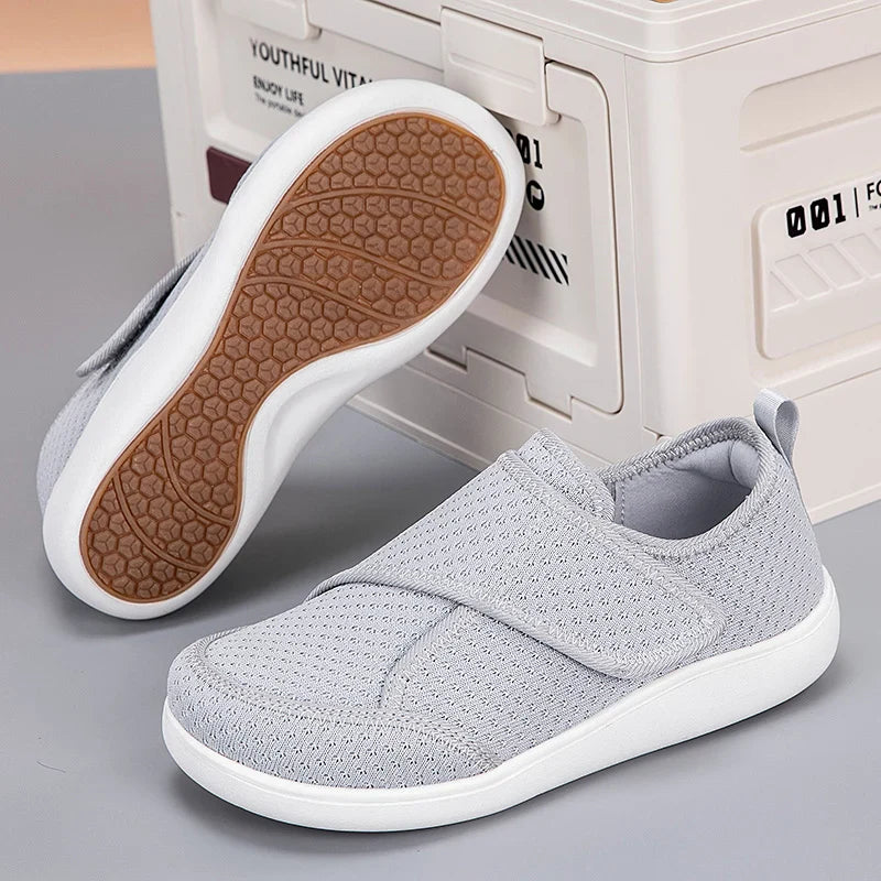 Open Shoes for Elderly Adjustable Diabetic Shoes Swollen Foot Fat Wide Hallux Valgus Bunion Orthopedics Thumb Eversion Men Women