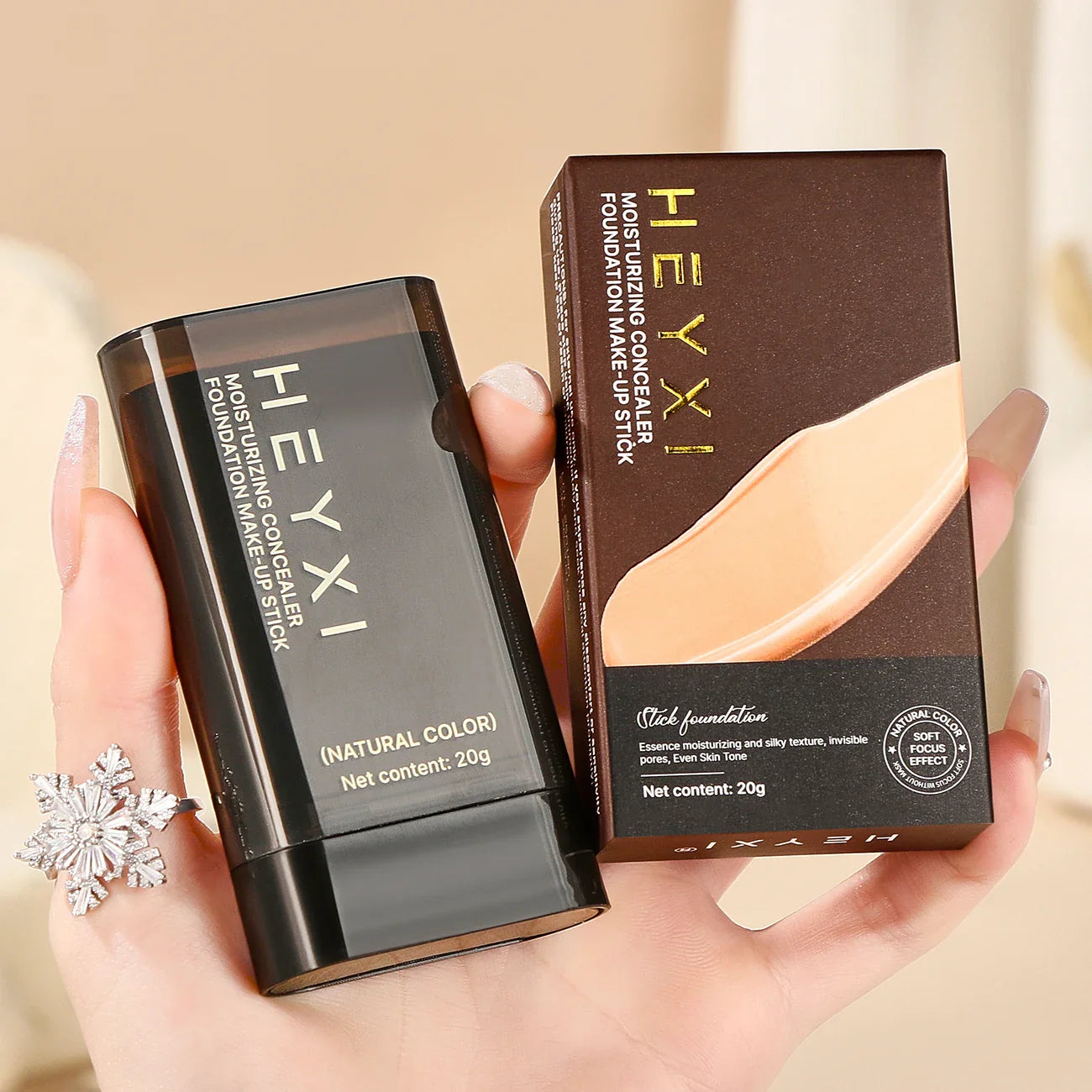 Foundation make-up Stick concealer - matte surface, all skin types, moisturize to create a natural base makeup,