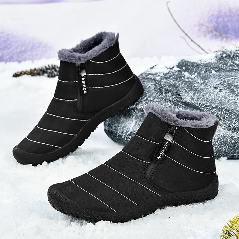 Winter Outdoor Snow Boots, Couple Shoes, Hiking Shoes, Men's Shoes, Women's Shoes, Ski Shoes, High-Top Cotton Shoes, Cold-Proof Men's Boots, Women's Boots